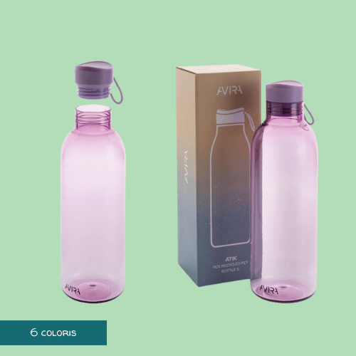 bouteille écologique personnalisable en plastique recyclé
