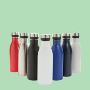 bouteille écologique personnalisable en acier recyclé