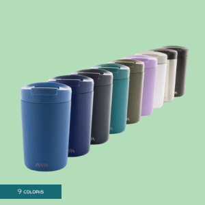 mug écologique personnalisé en acier inoxydable recyclé