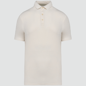 Polo maille Gaufrée écoresponsable Native Homme en coton BIO 200g