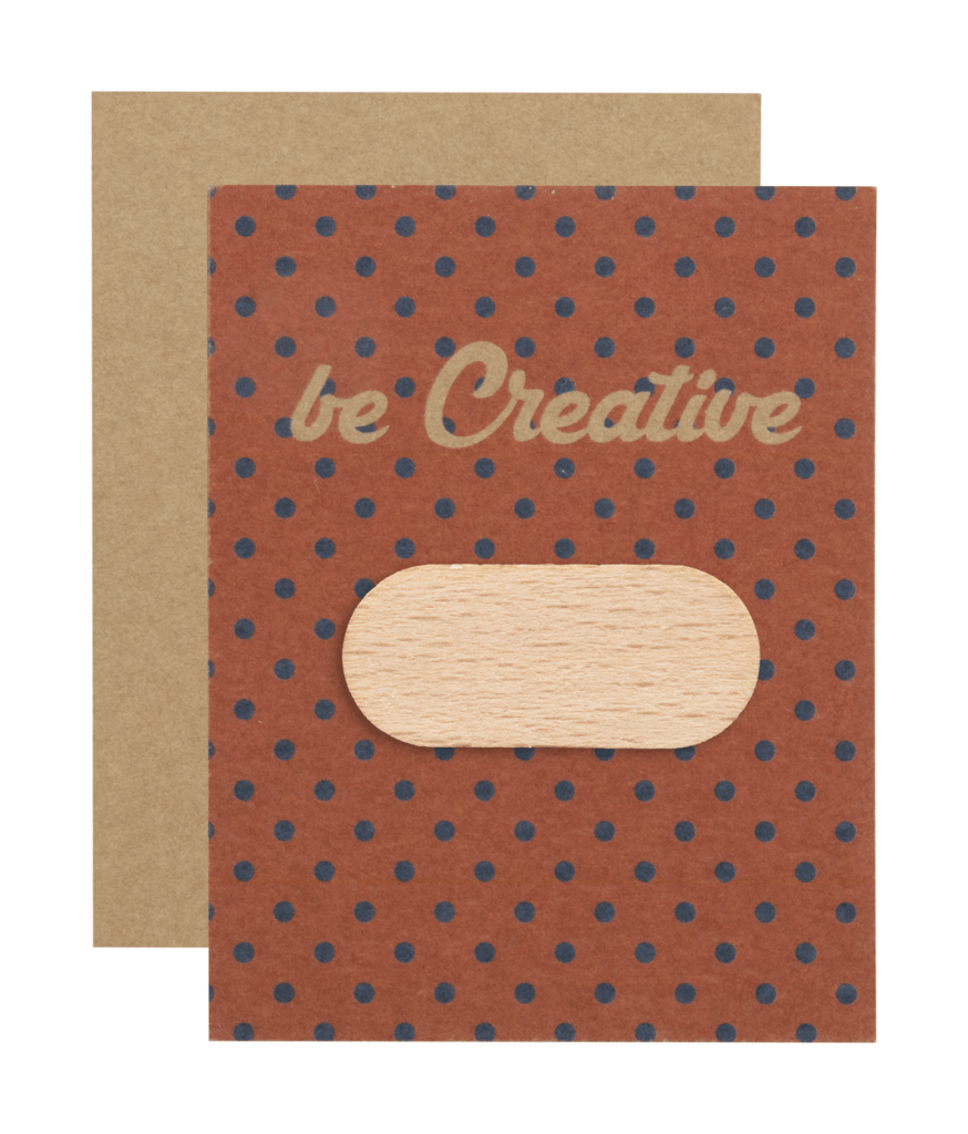 Cache webcam en bois avec cartonnette (option)