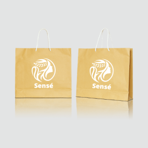 Sac luxe papier kraft brun