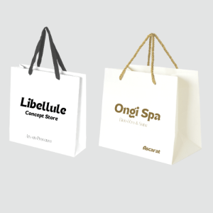 Sac luxe papier kraft blanc
