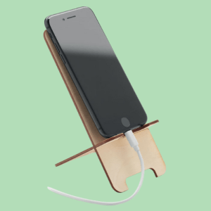 Support de téléphone en bois