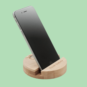 Support de téléphone en bois