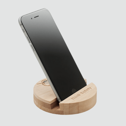 Support de téléphone en bois