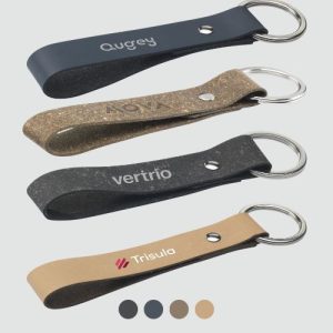 Porte-clés en cuir recyclé