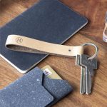 Porte-clés en cuir recyclé