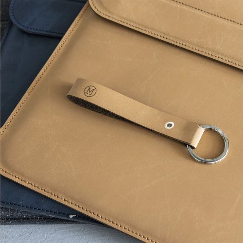 Porte-clés en cuir recyclé