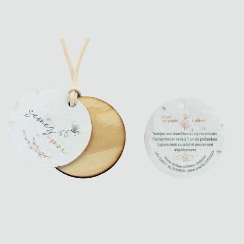 Médaille écologique en bois