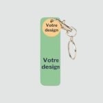 Porte clé jeton en bois
