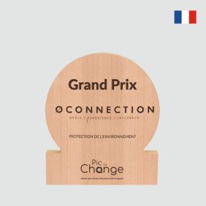 Trophée en bois écoresponsable