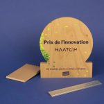 Trophée en bois écoresponsable