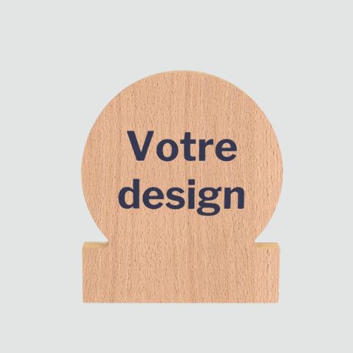 Trophée en bois écoresponsable