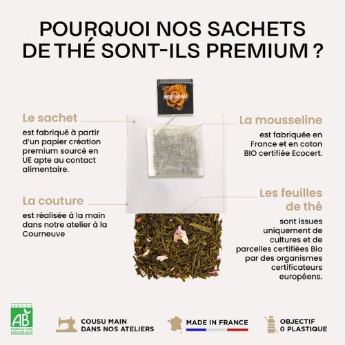 sachet de thé personnalisé premium