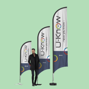 Beachflag publicitaire - Voile plume