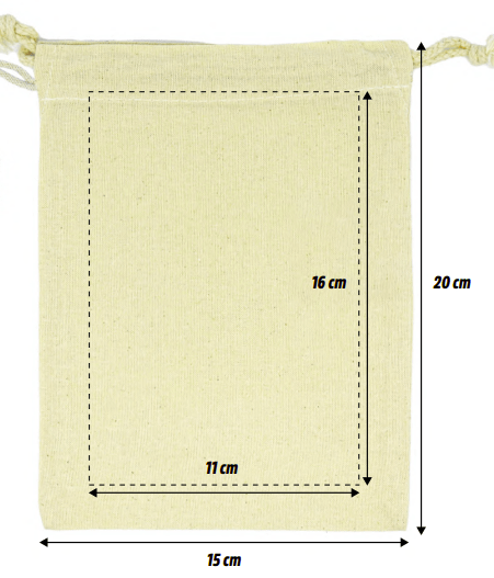 Pochon S coton bio 155g