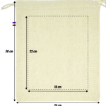Pochon M coton 250g - Made in France