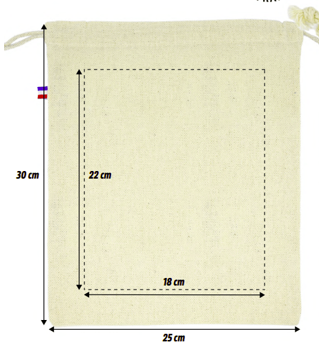 Pochon M coton 250g - Made in France