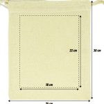 Pochon M coton bio 155g