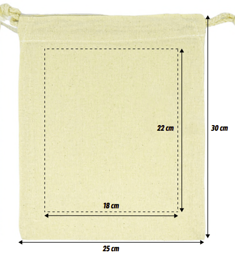 Pochon M coton bio 155g