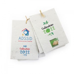 Calendrier papier à graines