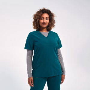 Tunique manches courtes recyclée femme - 210g