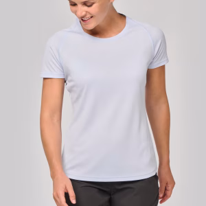 T-shirt de sport à col rond recyclé femme - 130g