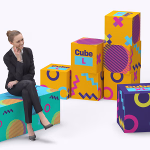 Cube en mousse personnalisé